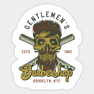 Gentlemen's Barbershop Sticker